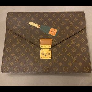 Authentic Louis Vuitton Vintage Handpainted Envelope Clutch